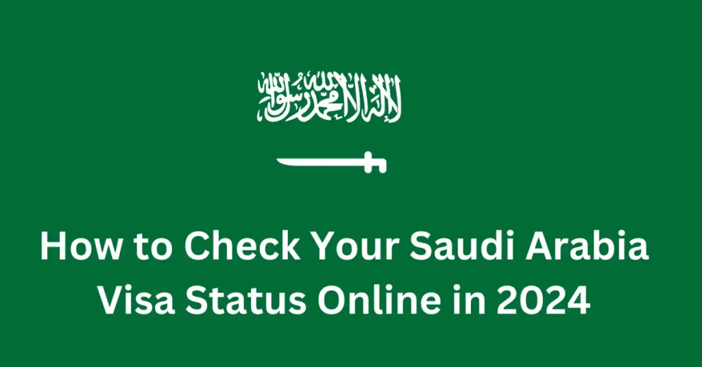 How to Check Your Saudi Arabia Visa Status Online in 2024